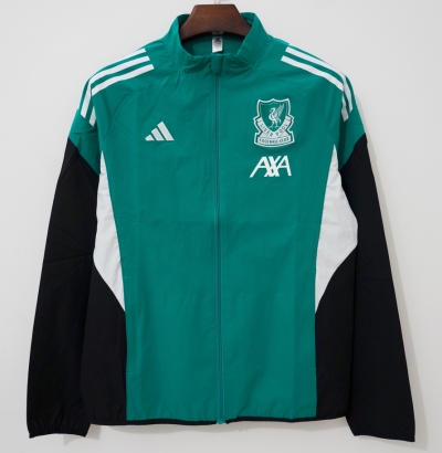 2627 Li green with black white windbreaker jacket S-3XL